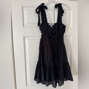 Altar'd State Black Tie-Shoulder Dress size large